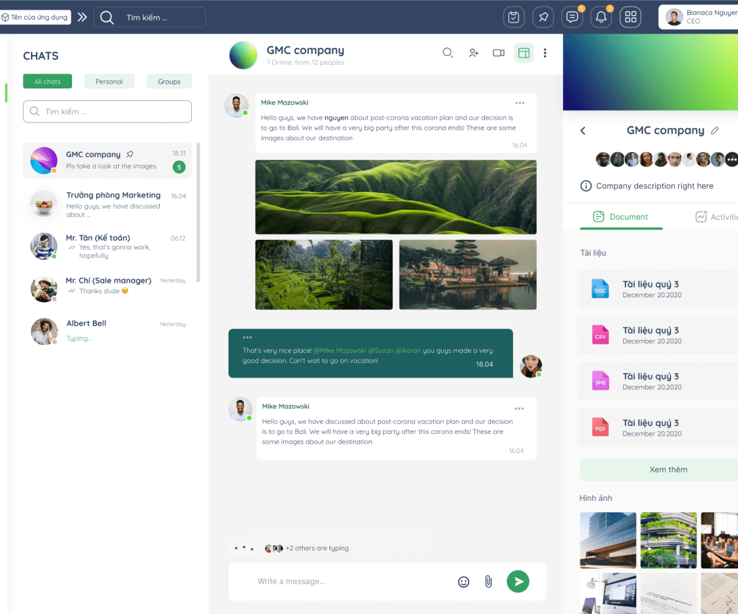 Exchange documents, files... quickly and securely